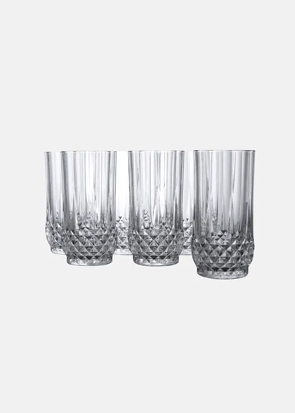 CreaTable Longdrink Glas (6er Pack) in farblos - CreaTable