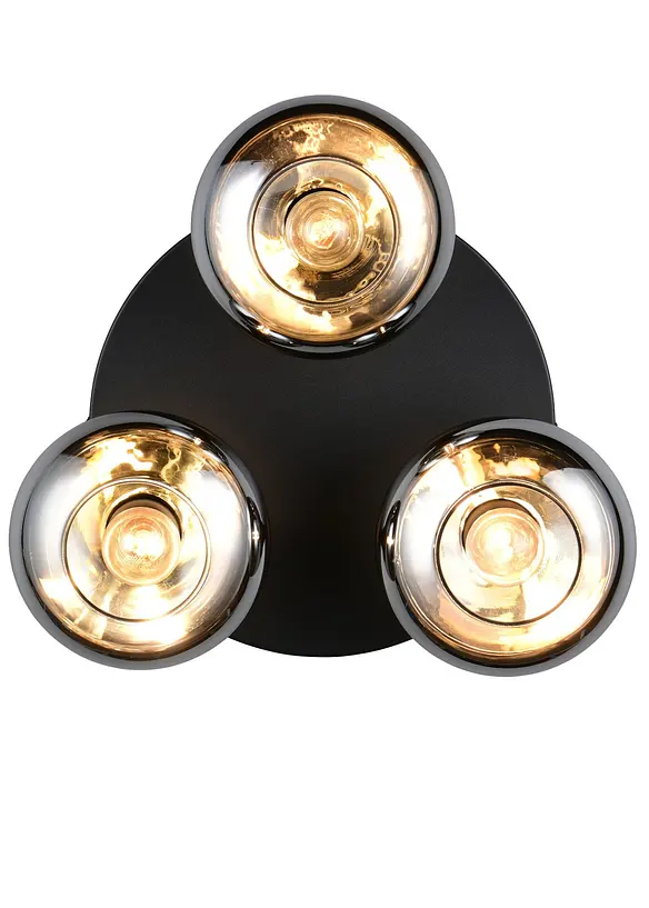 Trio Deckenleuchte in schwarz (Detailaufnahme) - Trio Leuchten