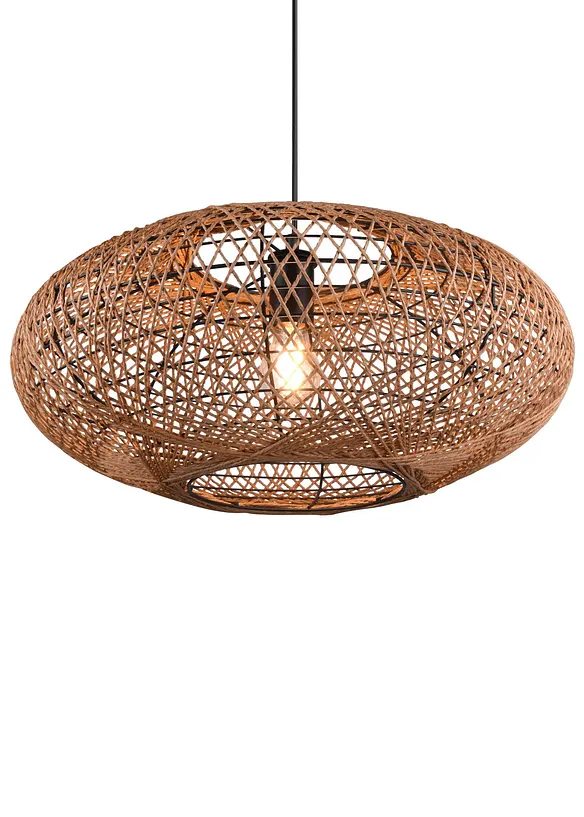 Trio Pendelleuchte in beige (Detailaufnahme) - Trio Leuchten