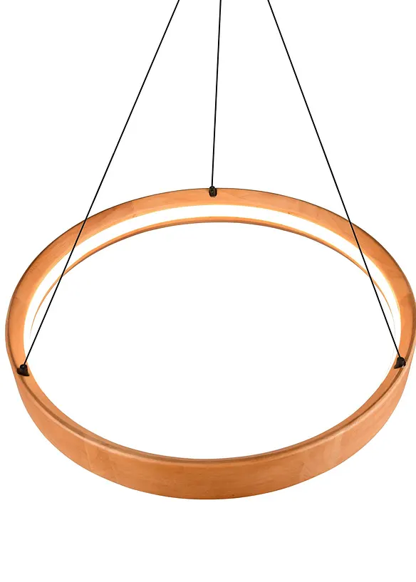 Trio Pendelleuchte in beige (Detailaufnahme) - Trio Leuchten