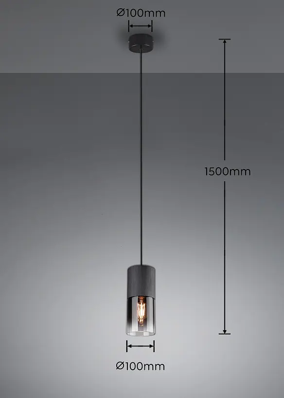 Trio Pendelleuchte in schwarz - Trio Leuchten