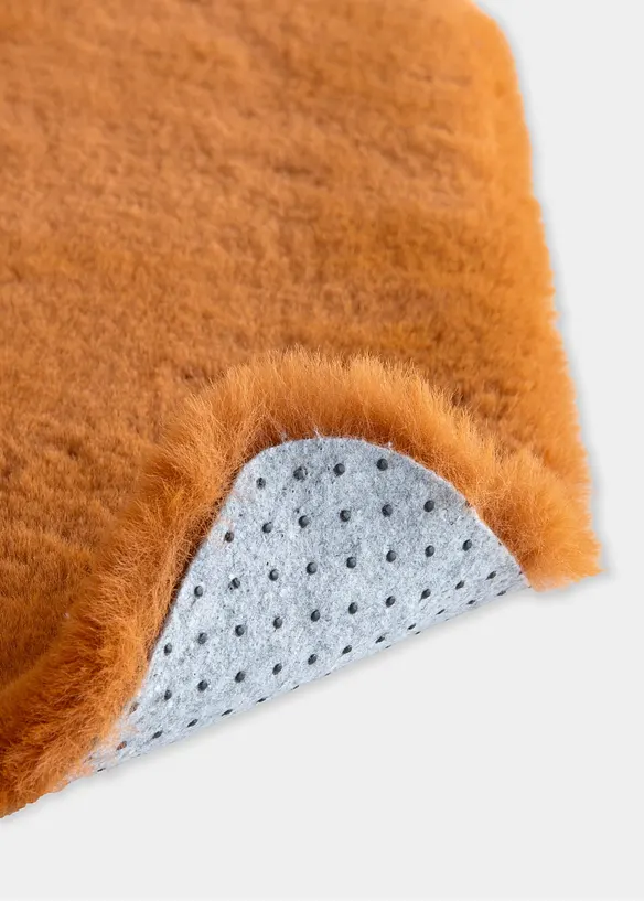 Badematte in besonders weicher Qualität in braun Detailaufnahme vom Material - bonprix