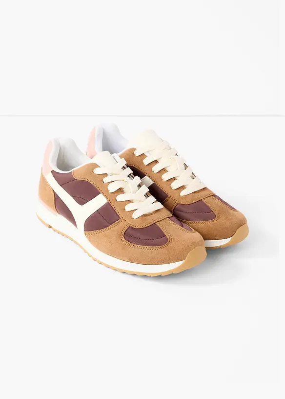 Sneaker im Retrolook in lila - bonprix