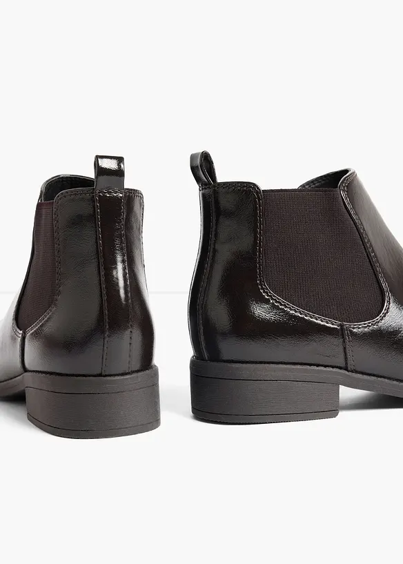 Chelsea-Boots in braun - bonprix