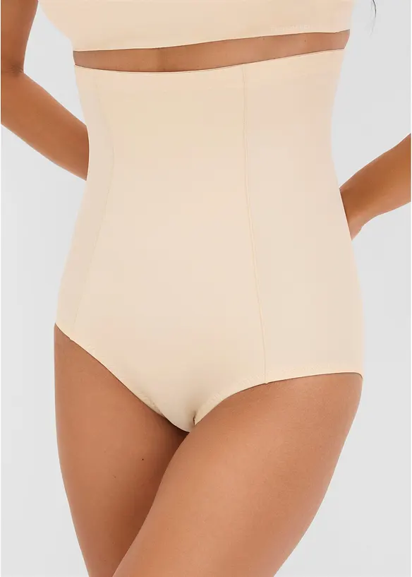 Strong Highwaist Shape Slip in beige von vorne - bonprix
