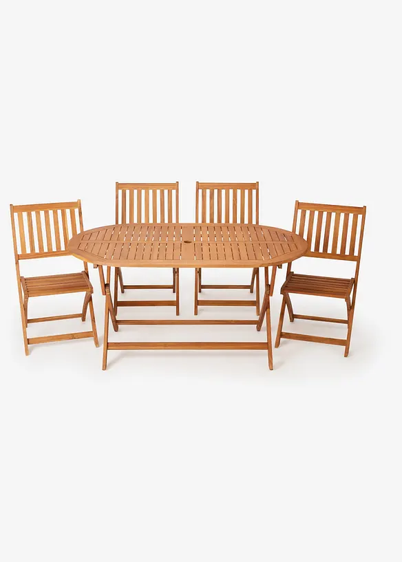Gartenmöbel Set (5-tlg. Set) in beige - bonprix