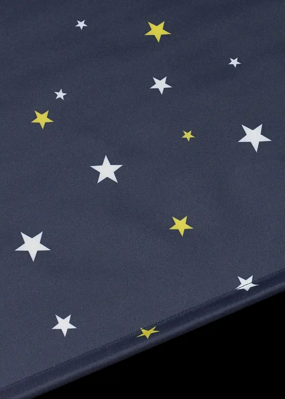 Verdunkelungsrollo mit Sternen Druck in blau (Detailaufnahme) - bonprix
