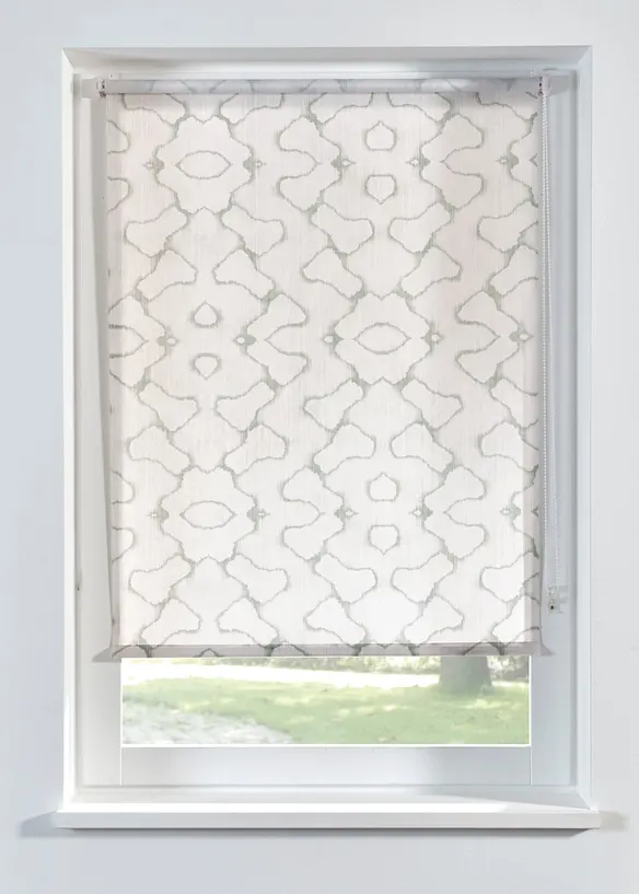 Blendschutzrollo mit Druck in beige - bonprix