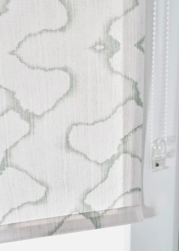 Blendschutzrollo mit Druck in beige (Detailaufnahme) - bonprix