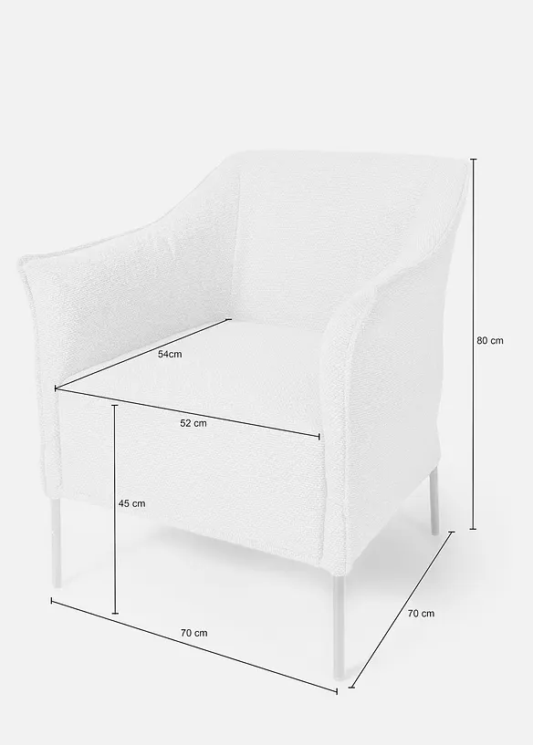 Sessel in grau - bonprix