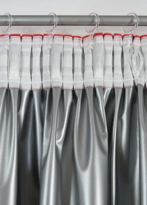 Thermo-Verdunkelungsvorhang mit samtiger Oberfläche (1er Pack) in rot - bonprix