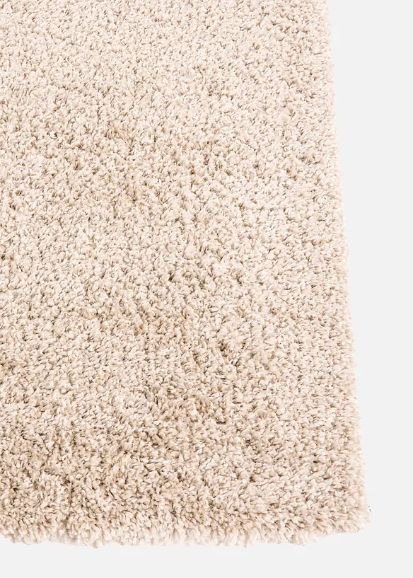 Hochflorteppich mit weicher Oberfläche in grün Detailaufnahme vom Material - bonprix