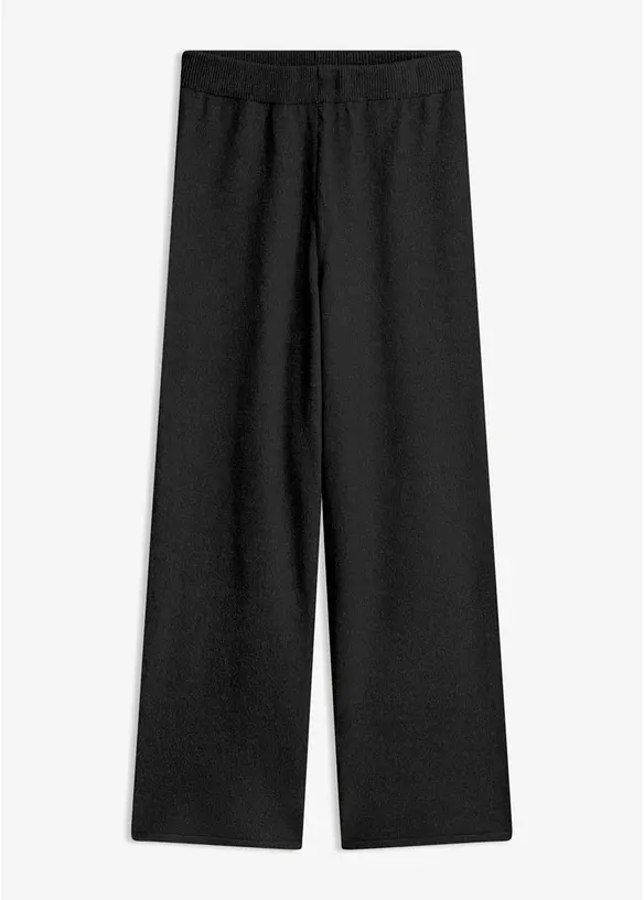 Strickhose in schwarz von vorne - bonprix