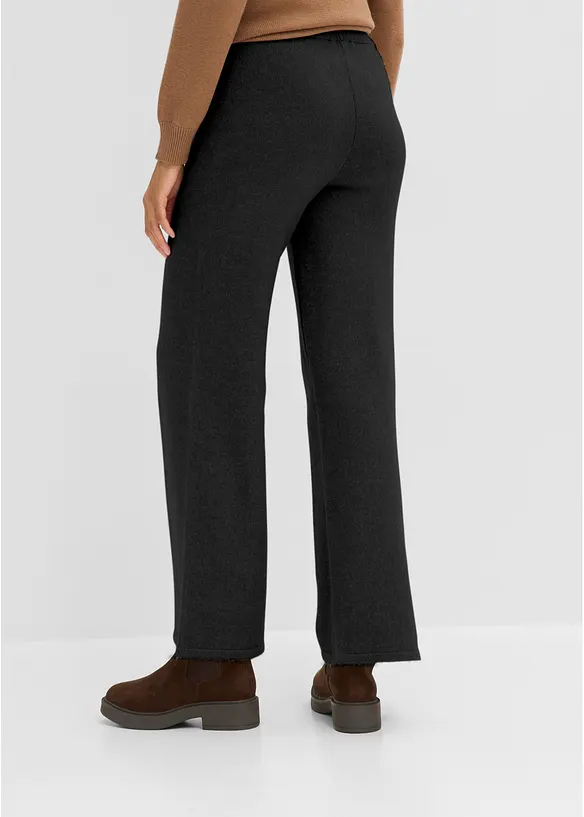 Strickhose in schwarz von hinten - bonprix