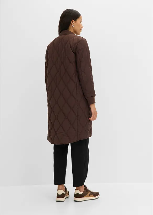 Ultraleichter Steppmantel in braun von hinten (Totalaufnahme) - bonprix