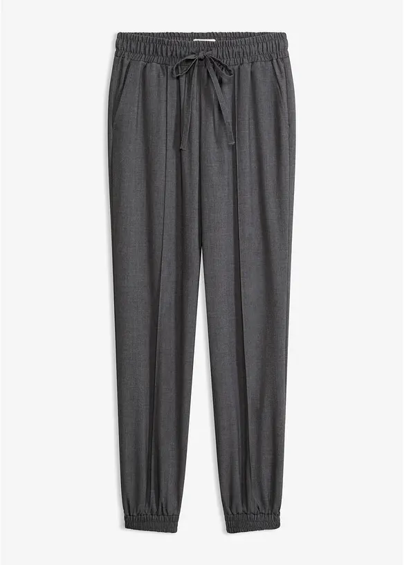 Joggpants aus Viskose-Mix in grau von vorne - bonprix Joggpants aus Viskose-Mix in grau von vorne - bonprix