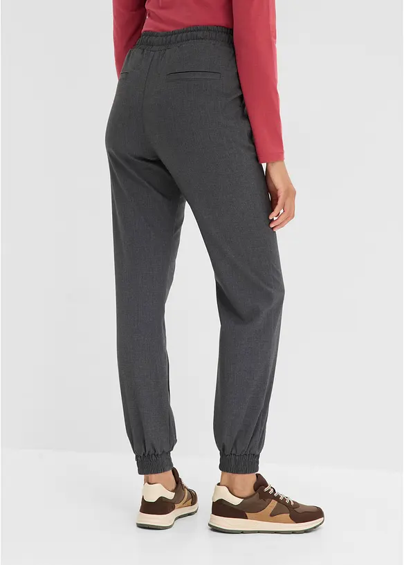 Joggpants aus Viskose-Mix in grau von hinten - bonprix Joggpants aus Viskose-Mix in grau von hinten - bonprix