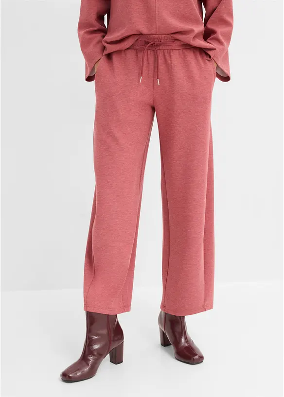 Sweathose aus Scuba in rot von vorne - bonprix Sweathose aus Scuba in rot von vorne - bonprix