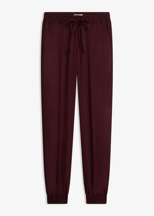 Joggpants aus Viskose-Mix in rot von vorne - bonprix Joggpants aus Viskose-Mix in rot von vorne - bonprix
