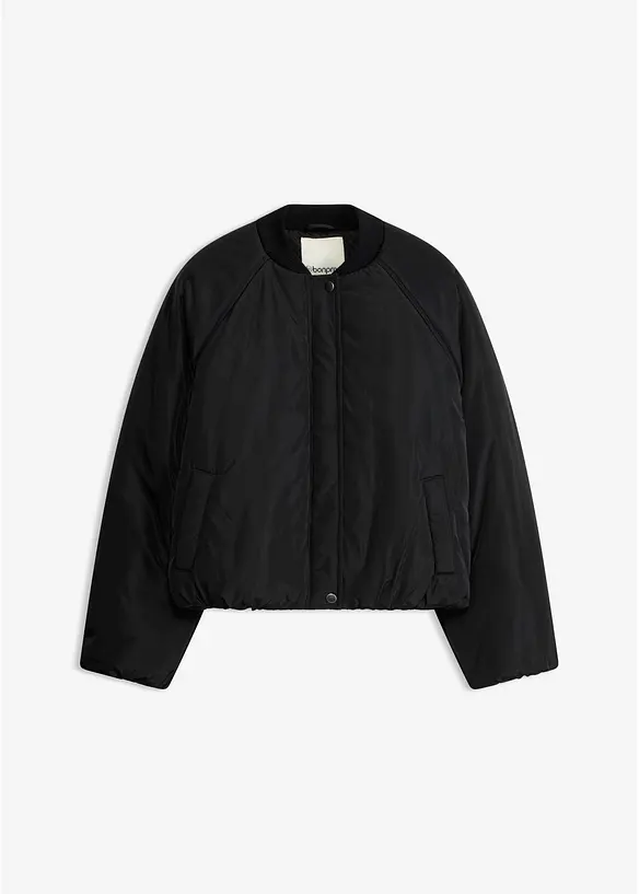 Pilotenjacke in schwarz von vorne - bonprix