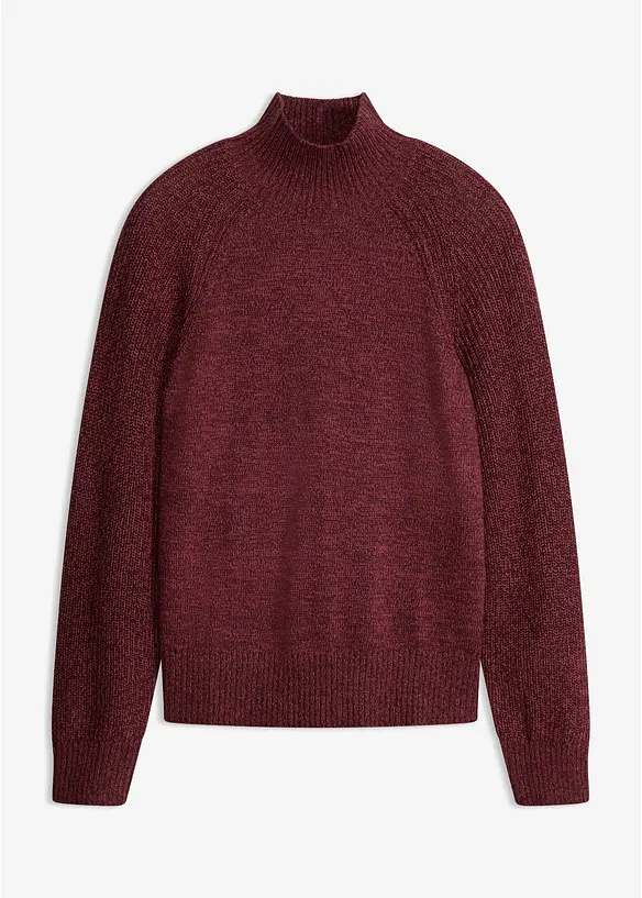 Grobstrick-Pullover in rot von vorne - bonprix Grobstrick-Pullover in rot von vorne - bonprix