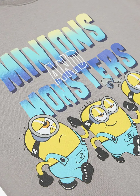 MINIONS T-Shirt aus reiner Baumwolle in grau - Minions_KIKA