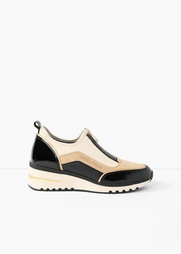 Marco Tozzi Sneaker mit Reißverschluss in schwarz - Marco Tozzi