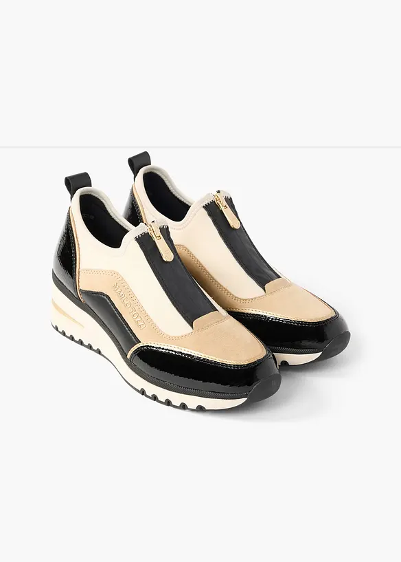 Marco Tozzi Sneaker mit Reißverschluss in schwarz - Marco Tozzi