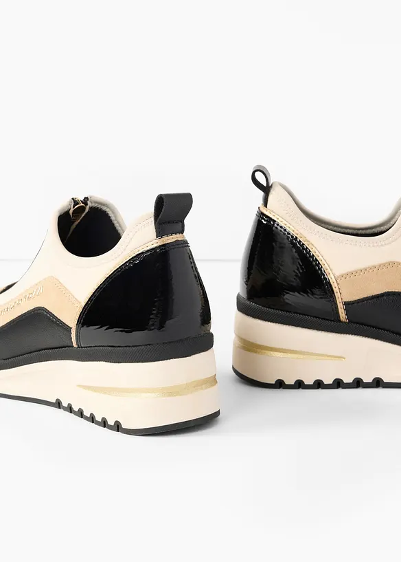 Marco Tozzi Sneaker mit Reißverschluss in schwarz - Marco Tozzi