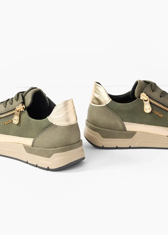 Rieker Komfort-Sneaker mit gepolsterter Innensohle in grün - Rieker