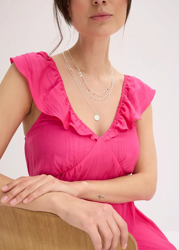 Mehrreihige Kette in silber von vorne (im Anschnitt) - bonprix