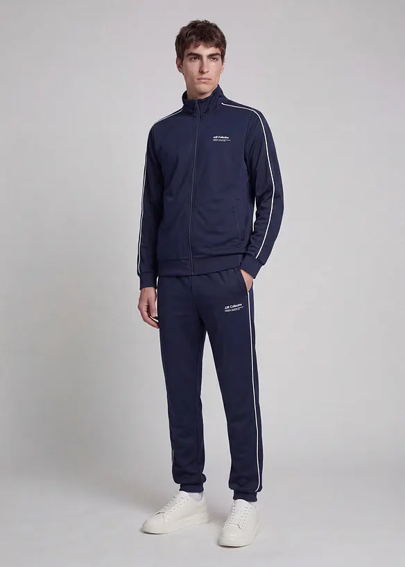 JJ REBEL Jogginganzug (2-tlg. Set) in blau von vorne (Totalaufnahme) - JJ REBEL