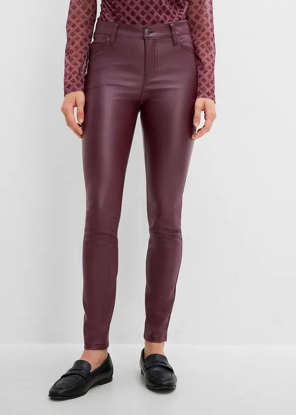 Stretch-Hose aus Viskose-Mix in rot von vorne - bonprix