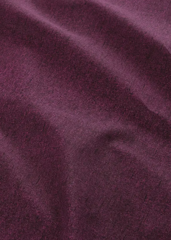 Linon-Bettwäsche in Leinenoptik in lila (Detailaufnahme) - bonprix