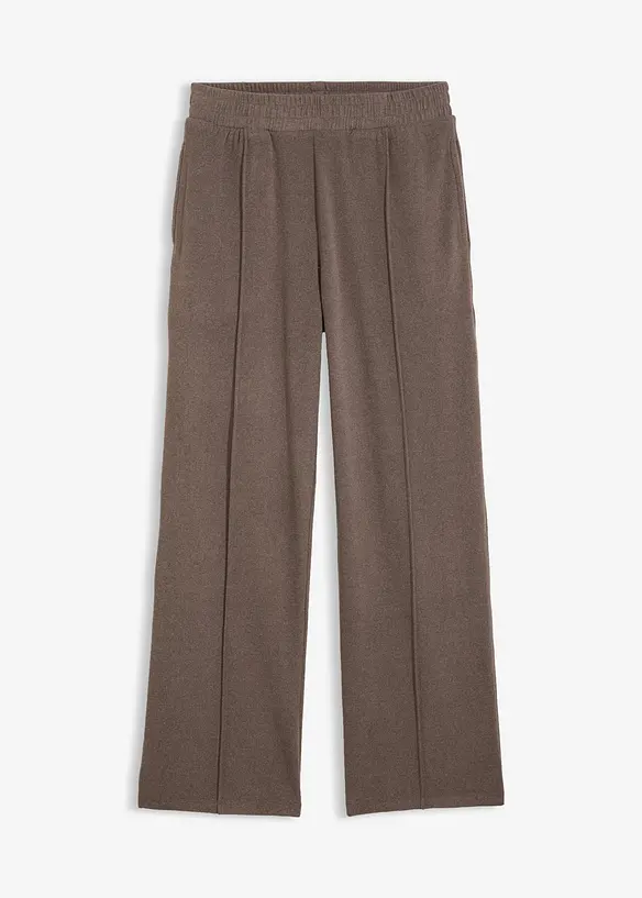 Jersey-Hose in Wolloptik in braun von vorne - bonprix Jersey-Hose in Wolloptik in braun von vorne - bonprix