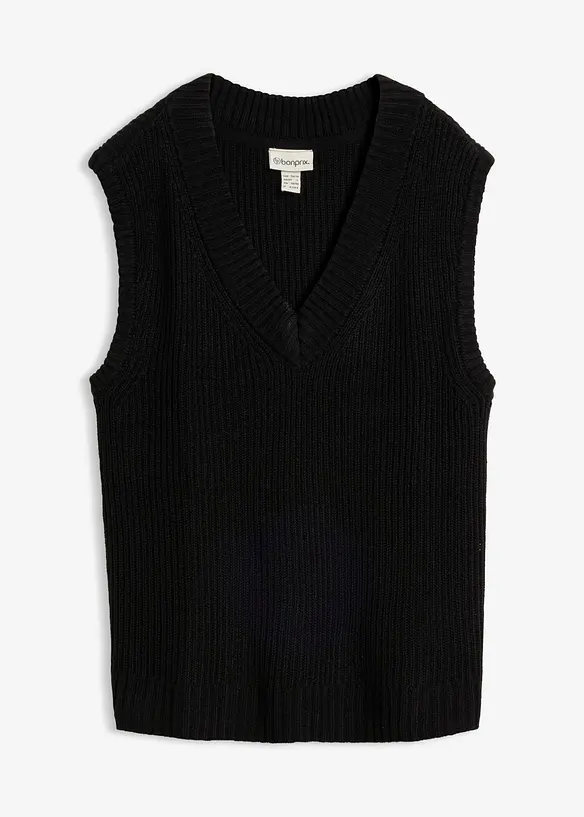 Pullunder in schwarz von vorne - bonprix