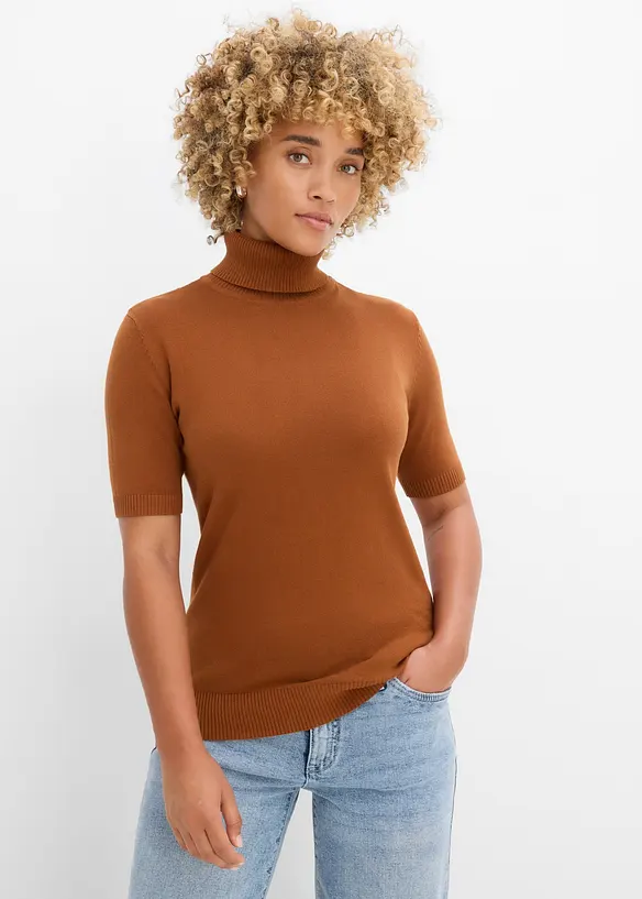Pullover in braun von vorne (im Anschnitt) - bonprix
