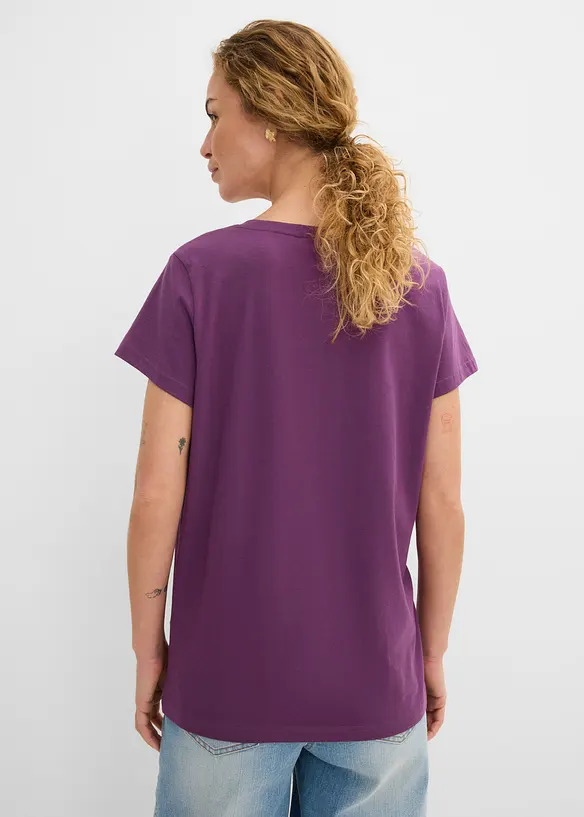 Rundhals-Shirt (5erPack) in grün von hinten (im Anschnitt) - bonprix Rundhals-Shirt (5erPack) in grün von hinten (im Anschnitt) - bonprix