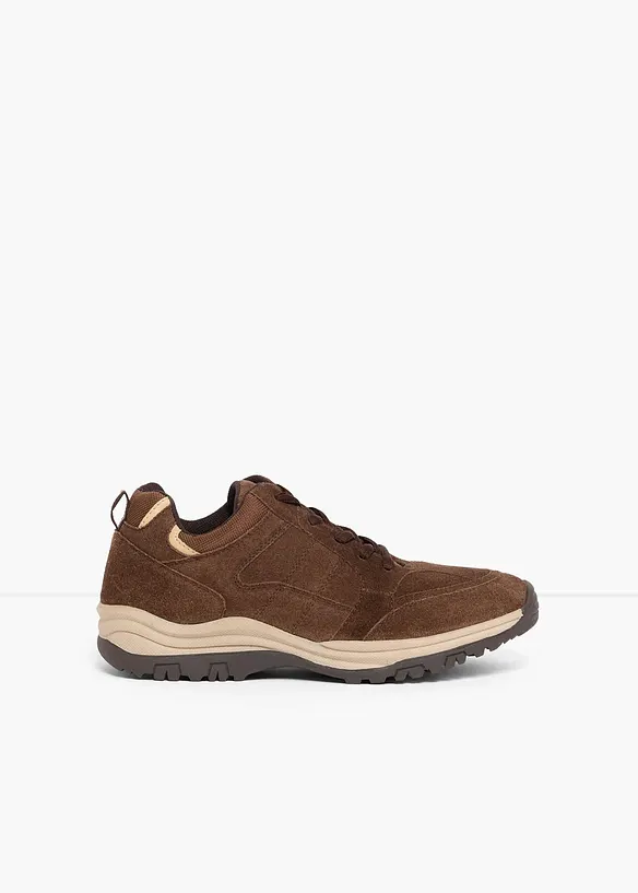 Trekkingschuhe aus Veloursleder in braun - bonprix