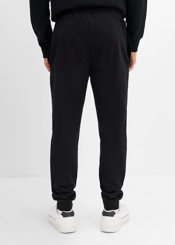 Jogginghose (2er Pack) in grau von hinten - bonprix