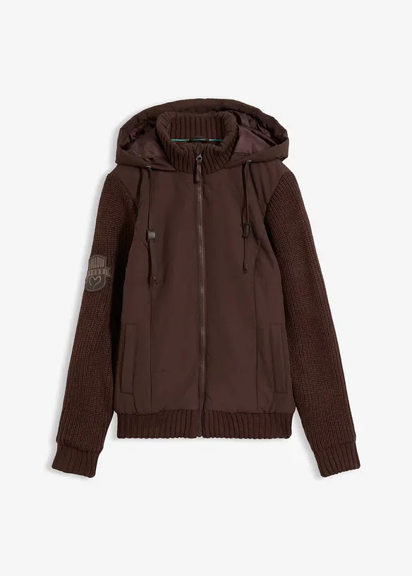 Übergangsjacke in braun von vorne - bonprix