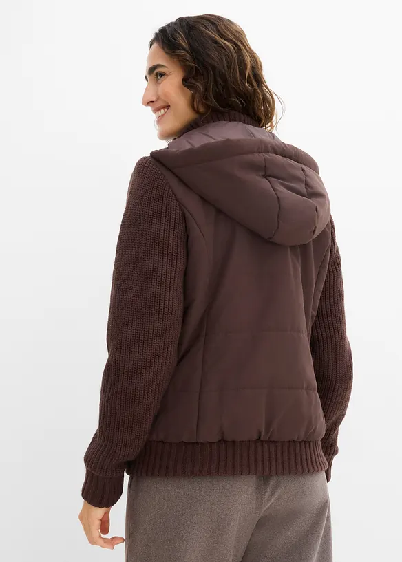 Übergangsjacke in braun von hinten (im Anschnitt) - bonprix