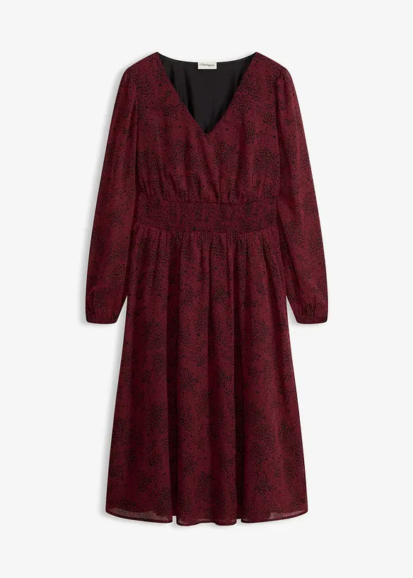 Chiffonkleid in rot von vorne - bonprix
