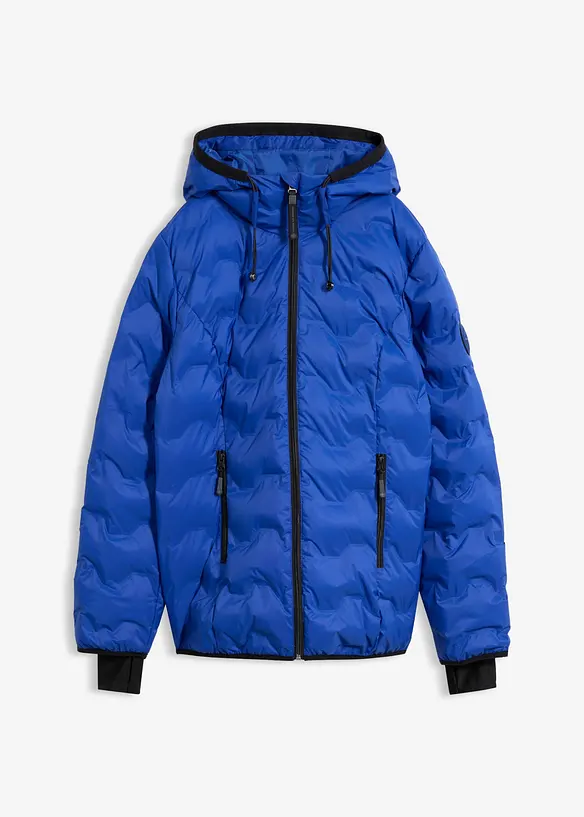 wasserabweisende, ultraleichte Funktions-Jacke in blau von vorne - bonprix