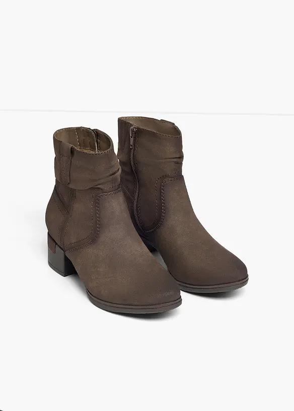 Jana Cowboy-Stiefelette in bequemer Weite in braun - Jana
