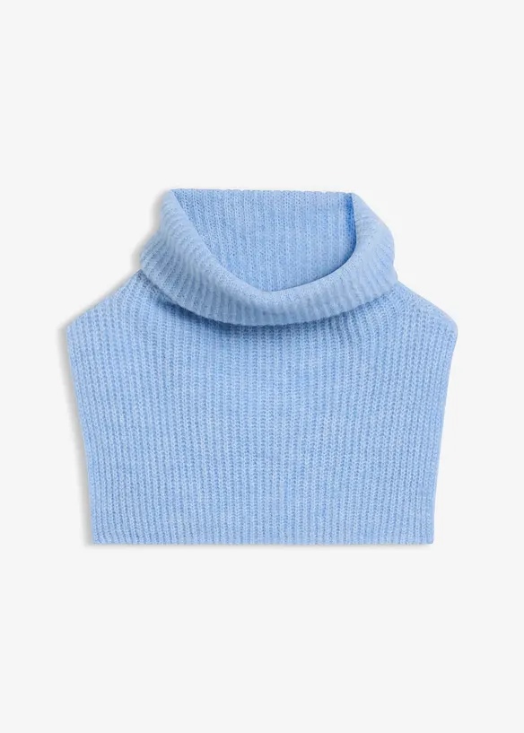 Wollschlauchschal mit Alpaka in blau von vorne - bonprix