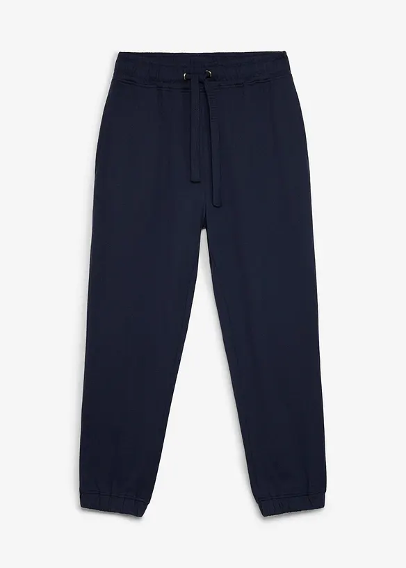 Jogginghose in Loose Fit in blau von vorne - bonprix