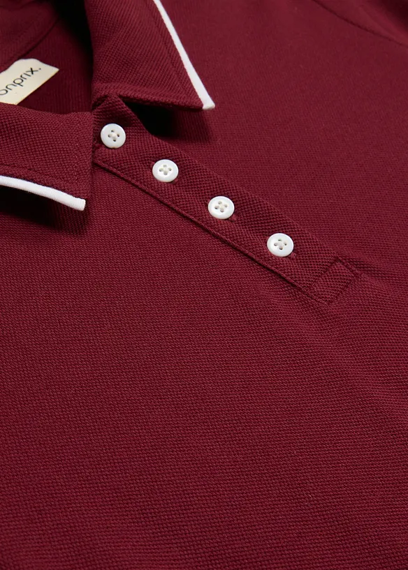 Ausgestelltes Shirtkleid aus reiner Bio-Baumwolle in rot - bonprix