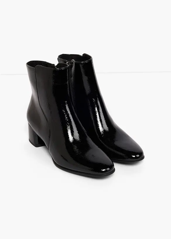 Marco Tozzi Stiefelette mit Blockabsatz in schwarz - Marco Tozzi