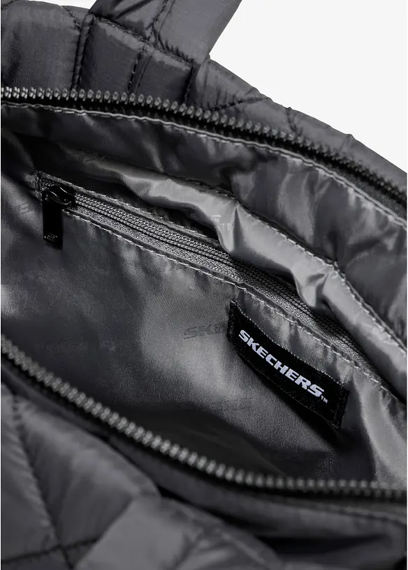 Skechers Umhängetasche in schwarz geöffnet - Skechers